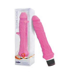 Silicone Classic large vibrator pink