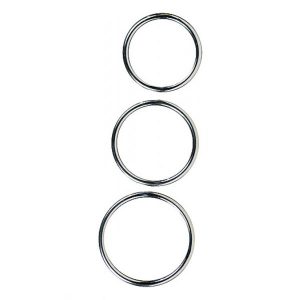 Set kovinskih obročkov Silver ring