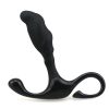 Silicone wavy prostate exerciser črn