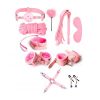 Hogtie Pink Plush BDSM bondage set