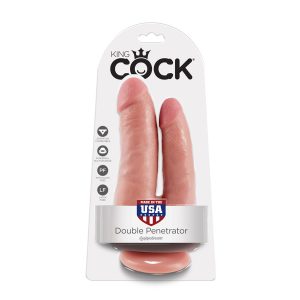 Dvojni dildo King Cock Double penetrator