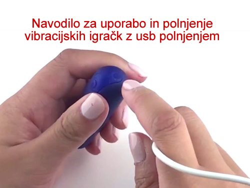 Navodilo za uporabo vibracijskih igračk z usb polnjenjem