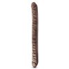 Dr Skin dvojni dildo 45 cm chocholate