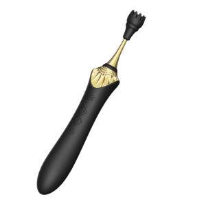 Zalo Bess 2 vibrator za klitoris črn roža rokavček