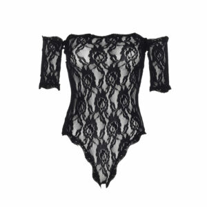 Bodi z razporkom rose lace LAv (89234)