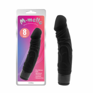 Realistično oblikovan vibrator M Mello črn