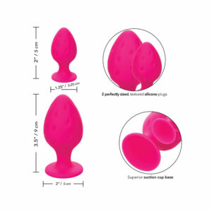 Set analnih čepov Cheeky Buttplug pink