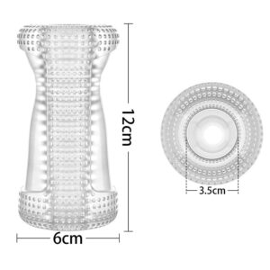 Prozoren masturbator z dvojnim tunelom