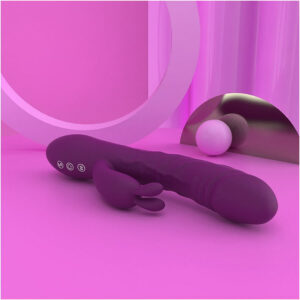 Pulzni rabbit vibrator z stimulacijo klitorisa