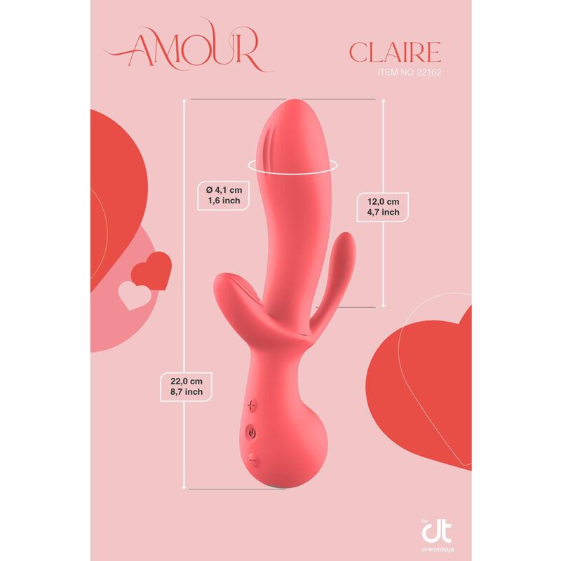 Amour Triple pleasure vibrator Claire