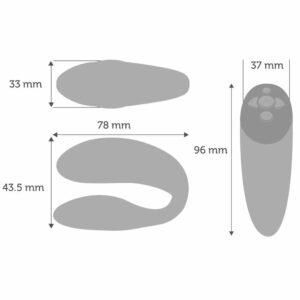 We-Vibe Chorus moder dimenzije