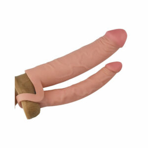 Penis podaljšek z analnim dildom Pleasure X Tender