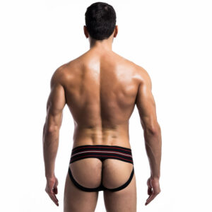 MOB Eroticwear Fetish classic wide jockstrap black red