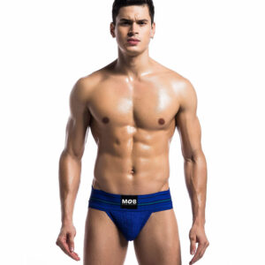 MOB Eroticwear Fetish classic wide jockstrap blue