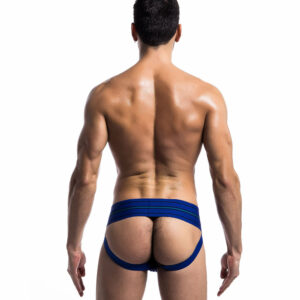 MOB Eroticwear Fetish classic wide jockstrap blue