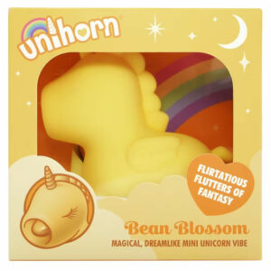 Unihorn Bean Bossom lay on vibrator