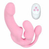 Trojni strap on vibrator z daljincem