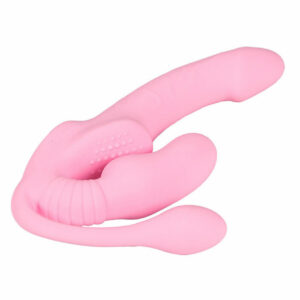 Trojni strap on vibrator z daljincem