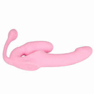 Trojni strap on vibrator z daljincem