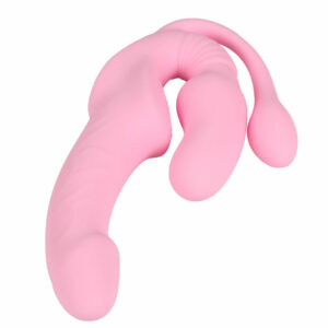 Trojni strap on vibrator z daljincem