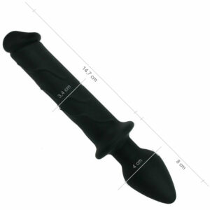 Dvojni dildo z analnim čepom