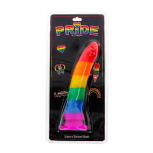 Pride by ToyJoy Dildo Rainbow Large Unicorn Dancer