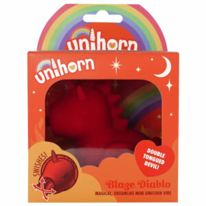 Unihorn Blaze Diablo lay on vibrator