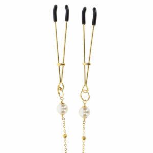 Sponki za bradavice Tweezers Deluxe Pearl & Chain