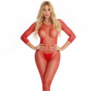 Catsuit z razporkom Risque Pink Lipstick