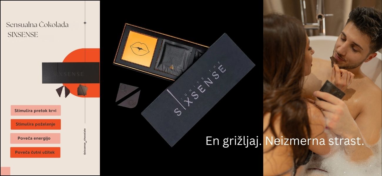 Čokolada Sixsense z afrodiziaki
