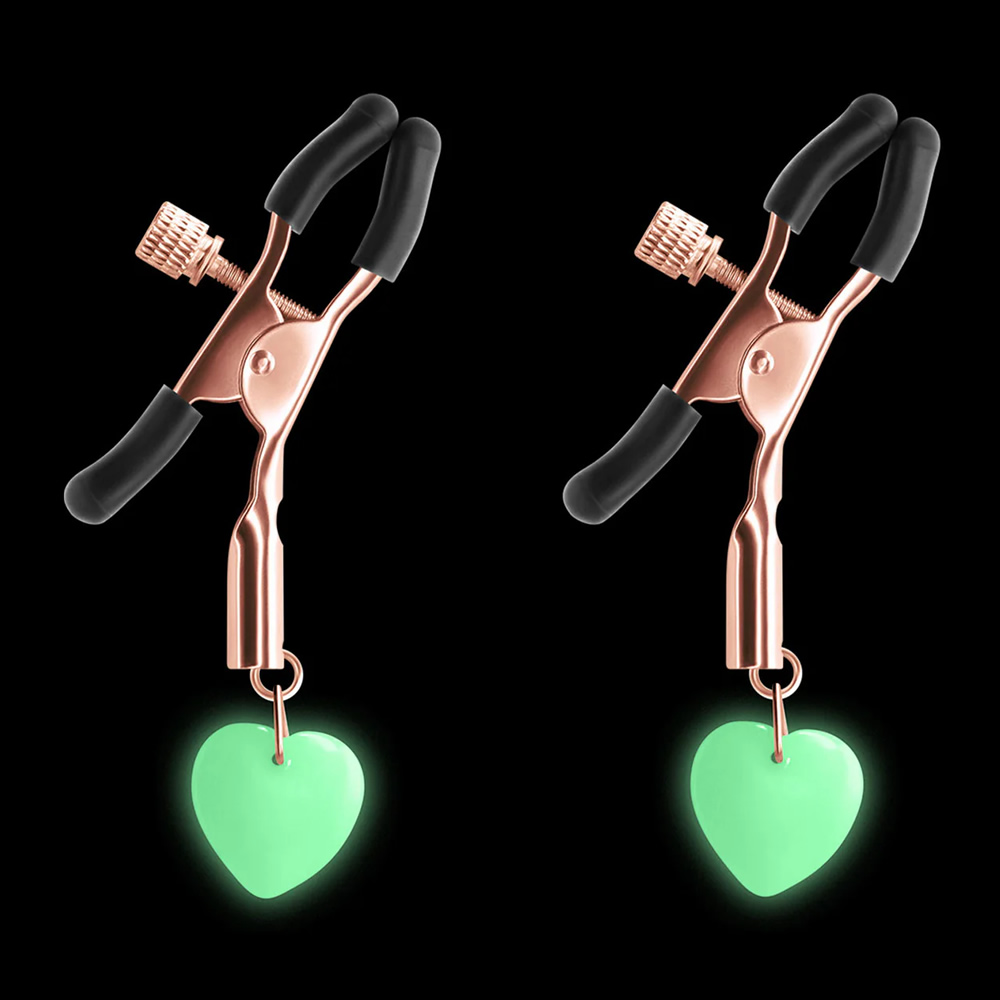 Lolita-erotic-shop-Bound-Nipple-clamps-G3-heart-pendant-rose-gold-2 Sponke za bradavice G3 Bound rose gold