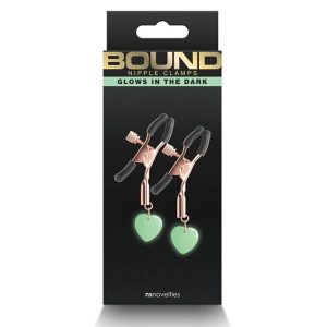 Lolita-erotic-shop-Bound-Nipple-clamps-G3-heart-pendant-rose-gold-4 Sponke za bradavice G3 Bound rose gold