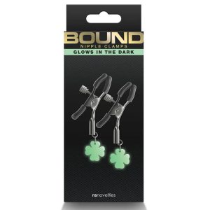 Lolita-erotic-shop-Bound-Nipple-clamps-G4-glow-in-the-dark-3 Sponke za bradavice G4 Bound srebrne