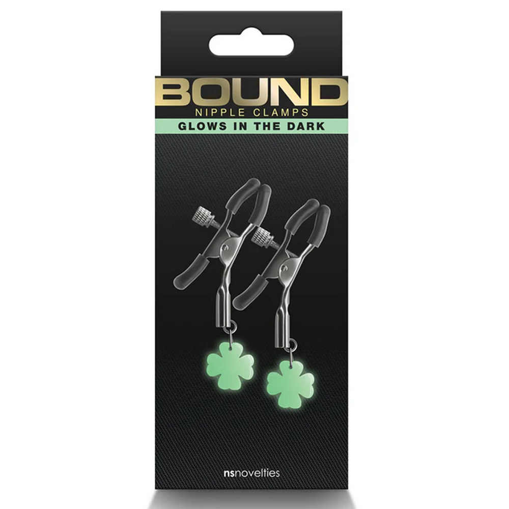 Lolita-erotic-shop-Bound-Nipple-clamps-G4-glow-in-the-dark-3 Sponke za bradavice G4 Bound srebrne