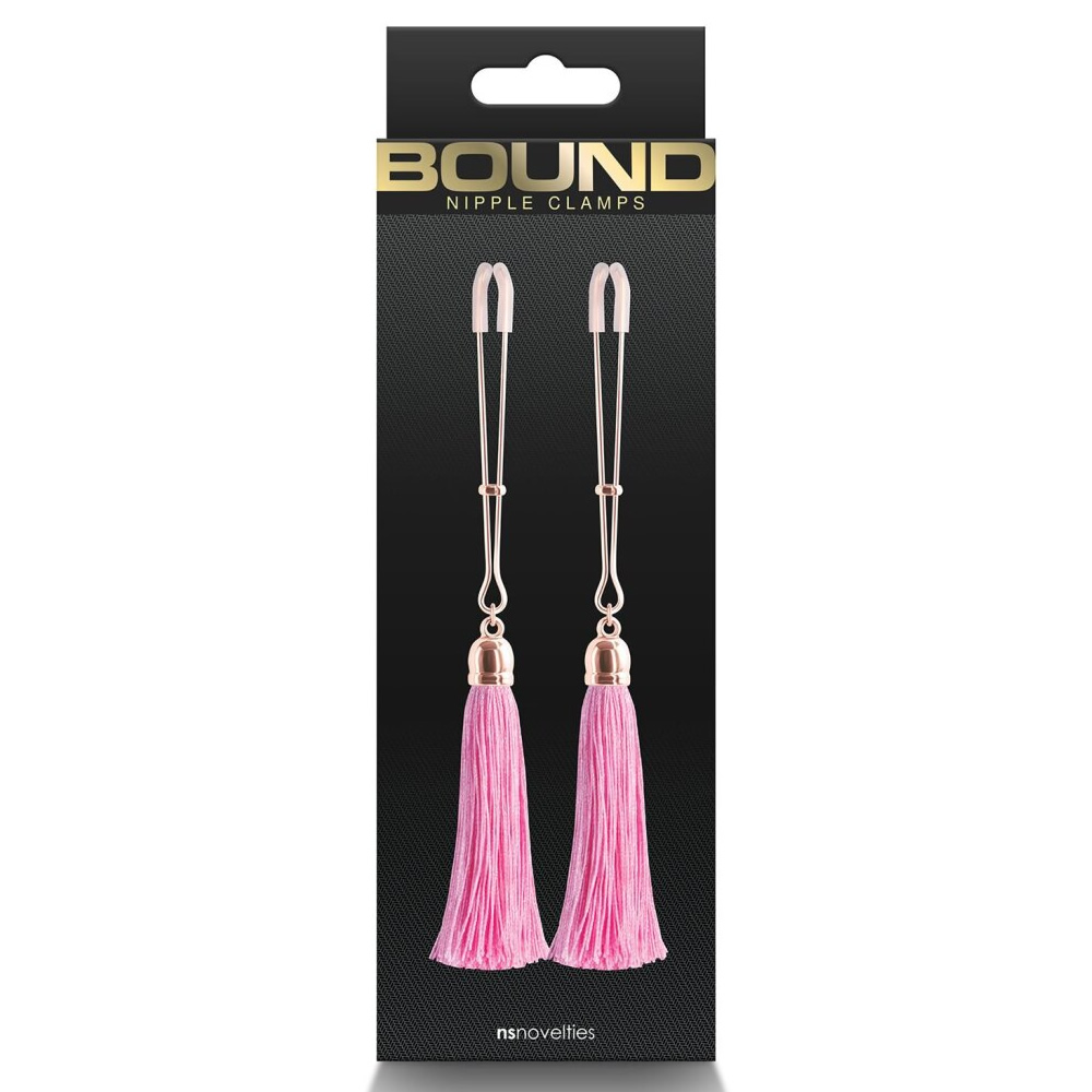 Lolita-erotic-shop-Bound-Nipple-clamps-T1-pink-3 Sponke za bradavice T1 roza obesek