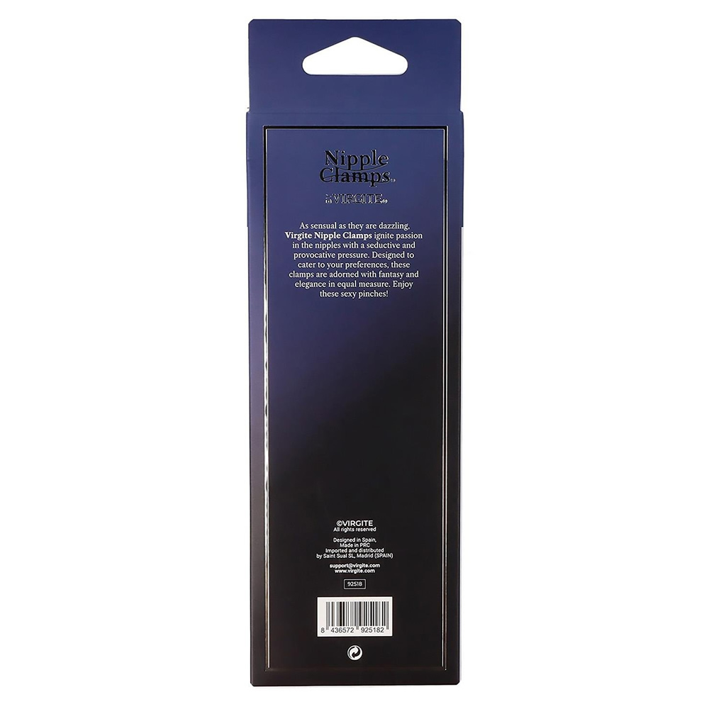 Lolita-erotic-shop-Virgite-nipple-clamps-with-chain-870382-3 Obtežene sponke za bradavice z verižico Virgite