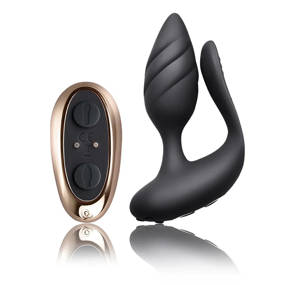 Rocks-off-Cocktail-couple-vibrator-black-1 Rocks off Cocktail Couples vibrator remote