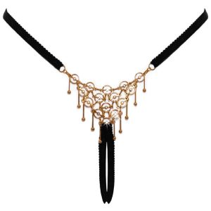 Odprte hlačke s kovinskim dekorjem Cottelli Lingerie