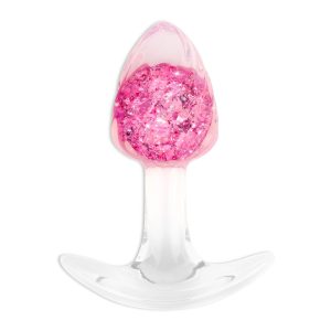 ToyJoy Crystal butt plug roza
